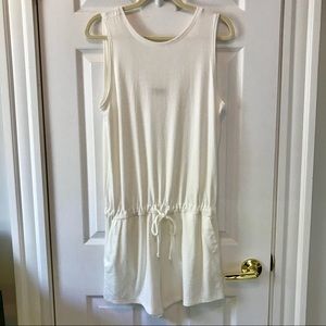 NWOT white GAP terry romper